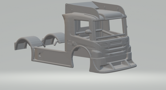 scania g420 formula truck 3D Print Model .c4d .max .obj .3ds .fbx .stl .blend 