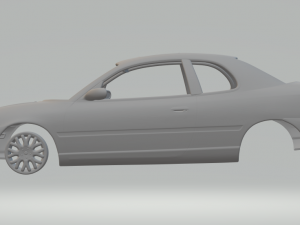 dodge neon sedan 2 doors 3D प्रिंट मॉडल