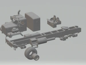 шасі kenworth c500 6x4 3D Принт Модель
