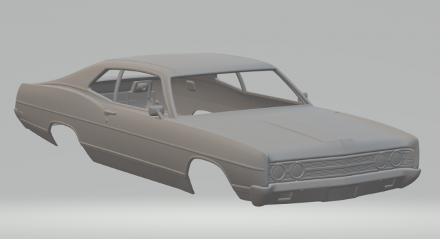 galaxie mk4 500 fastback 69 Model do druku 3D .c4d .max .obj .3ds .fbx .stl .blend 