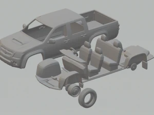 holden colorado mk1 crewcab lx 08 3D Print Model