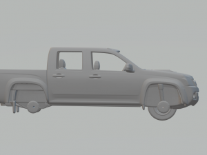 holden colorado mk1 crewcab lx 08 3D 프린트 모델