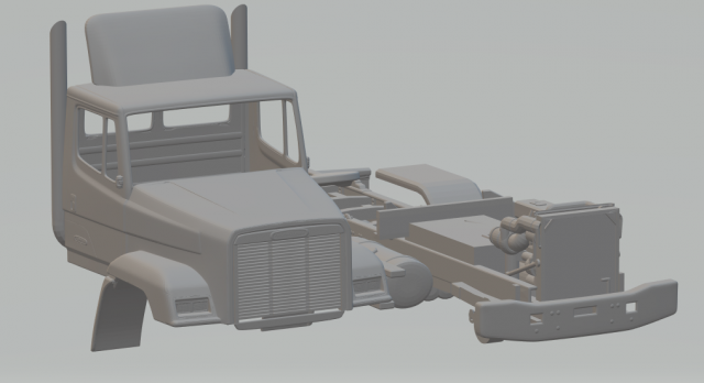 freightliner flc Modelo de impresión 3D .c4d .max .obj .3ds .fbx .stl .blend 