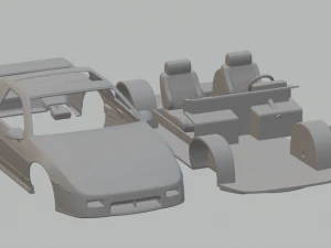 pontiac fiero gt 1985 Model Cetak 3D