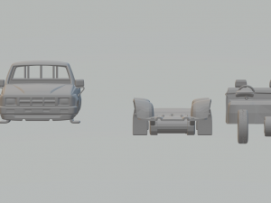 toyota hilux dx long body 1983 3D Принт Модель