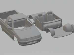volkswagen caddy 95 3D Print Model