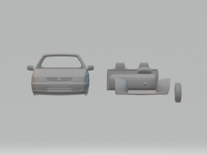volkswagen caddy 95 3D Принт Модель