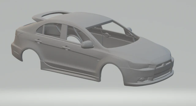 mitsubishi lancer sportback 3D Print Model .c4d .max .obj .3ds .fbx .stl .blend