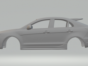 mitsubishi lancer sportback 3Dプリントモデル