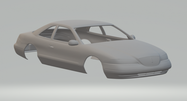 lincoln mark mk8 1998 3D Baskı Modeli .c4d .max .obj .3ds .fbx .stl .blend 