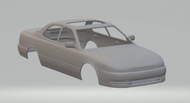 lexus es 1992 3D Print Model .c4d .max .obj .3ds .fbx .stl .blend 