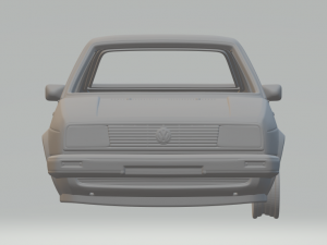 volkswagen jetta mk2 84 3Dプリントモデル