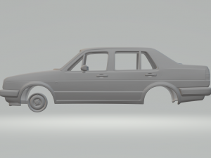 volkswagen jetta mk2 84 3Dプリントモデル