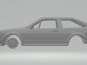 volkswagen scirocco mk2 3D-printmodel