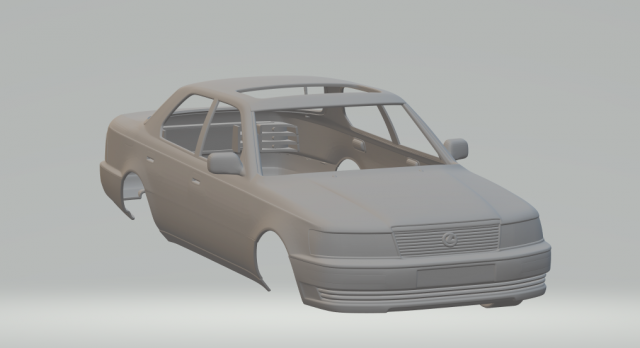 lexus ls mk1 89 3Dプリントモデル .c4d .max .obj .3ds .fbx .stl .blend 