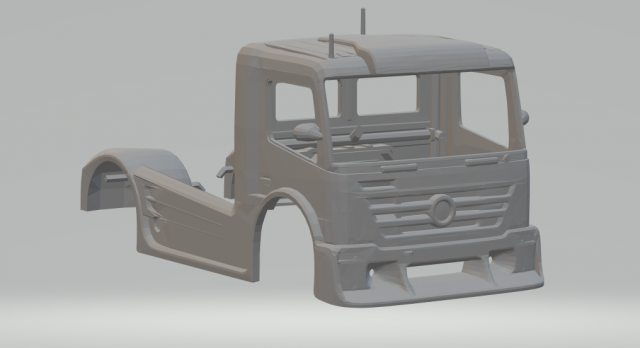 mercedes axor formula truck 3D Print Model .c4d .max .obj .3ds .fbx .stl .blend 
