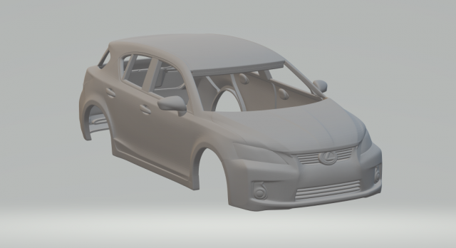 lexus ct 200 h 2011 3D Print Model .c4d .max .obj .3ds .fbx .stl .blend 