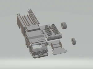 Pierce Vienna camion dei pompieri pompa e402 2014 Modello di stampa 3D