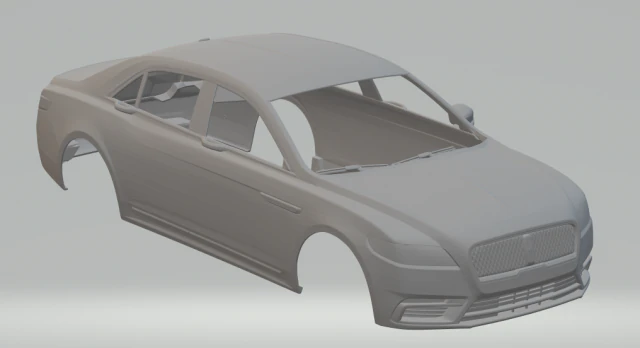 lincoln continental 17 3D Print Model .c4d .max .obj .3ds .fbx .stl .blend 