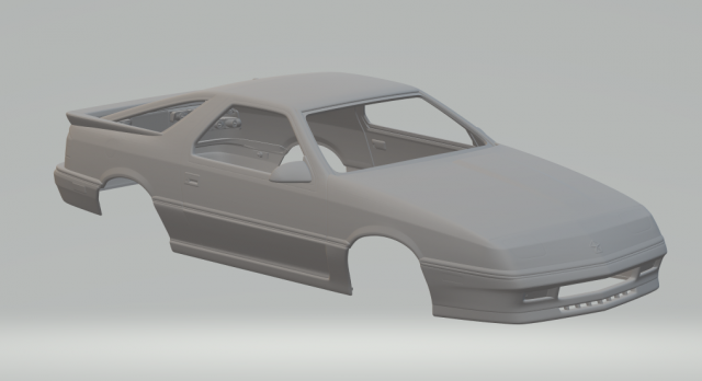 chrysler daytona 3Dプリントモデル .c4d .max .obj .3ds .fbx .stl .blend 