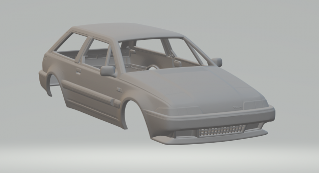 volvo 480 1987 3D 打印模型 .c4d .max .obj .3ds .fbx .stl .blend 