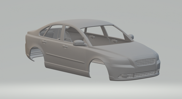 volvo s40 sedan 11 3Dプリントモデル .c4d .max .obj .3ds .fbx .stl .blend 