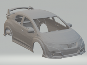 civic type r mk8 3Dプリントモデル