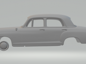 mercedes-benz ponton 180 w120 3D-printmodel