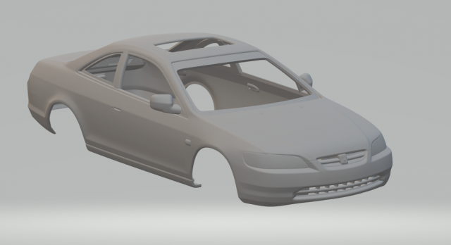 honda accord coupe mk6 3D Print Model .c4d .max .obj .3ds .fbx .stl .blend