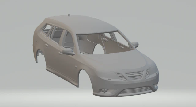 saab 9-3 mk2f sport combi 08 3D Print Model .c4d .max .obj .3ds .fbx .stl .blend 