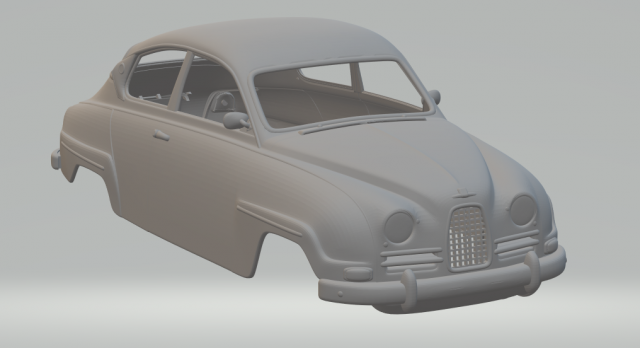 saab 96 1960 Modèles 3D en vedette .c4d .max .obj .3ds .fbx .stl .blend 