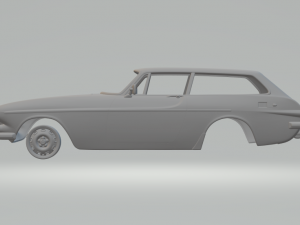 volvo p1800 1973 3Dプリントモデル