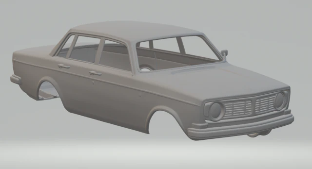 volvo 144 sedan 67 3D Print Model .c4d .max .obj .3ds .fbx .stl .blend