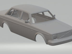 volvo 244 sedan 75 3Dプリントモデル
