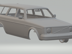 volvo 245 wagon 3Dプリントモデル
