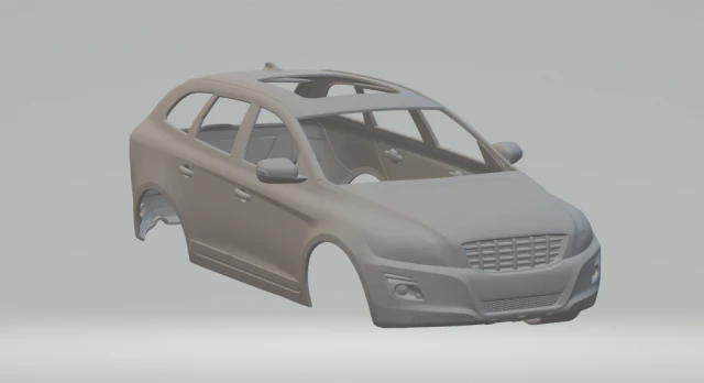 volvo x60 3D Print Model .c4d .max .obj .3ds .fbx .stl .blend 