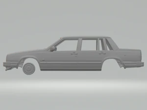 volvo 744 sedan 1985 3D Print Model
