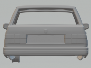 volvo 744 sedan 1985 3Dプリントモデル