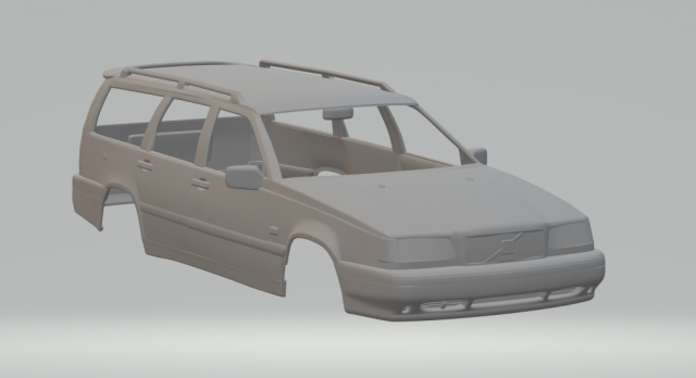 volvo 850 wagon 1992 Modèles 3D en vedette .c4d .max .obj .3ds .fbx .stl .blend 
