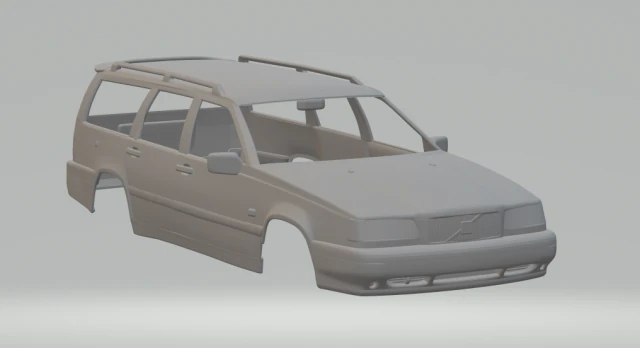 volvo 850 wagon 1992 3D Print Model .c4d .max .obj .3ds .fbx .stl .blend 