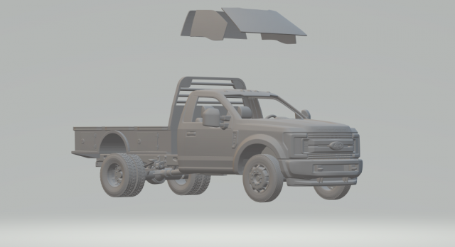 f550 truck kit Modello di stampa 3D .c4d .max .obj .3ds .fbx .stl .blend 