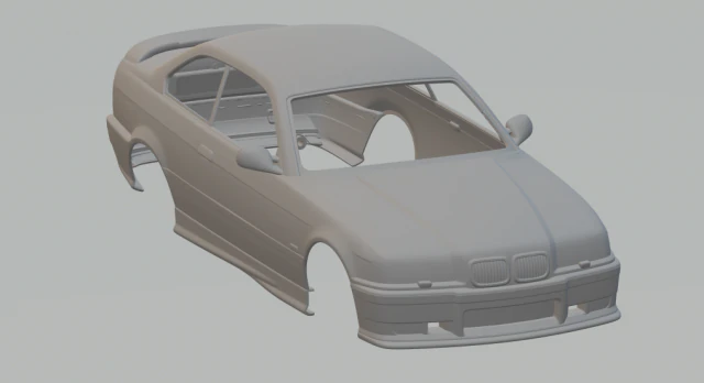 m3 e36 1992-1999 3D Print Model .c4d .max .obj .3ds .fbx .stl .blend 