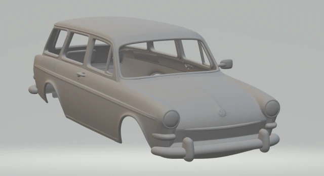 volkswagen variant type 3 65 3D Print Model .c4d .max .obj .3ds .fbx .stl .blend