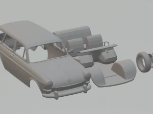 volkswagen variante tipo 3 65 Modello di stampa 3D