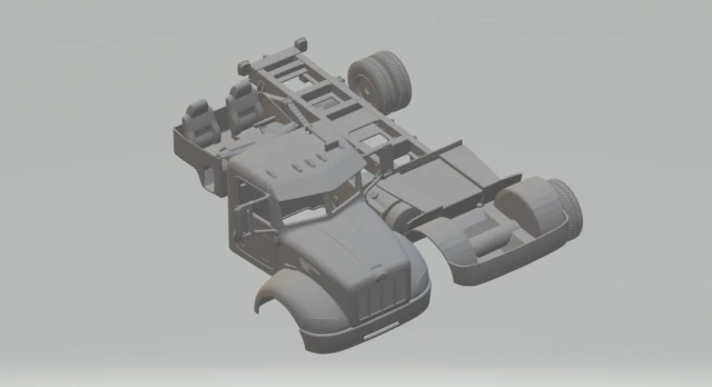 peterbilt 340 2009 3D Print Model .c4d .max .obj .3ds .fbx .stl .blend 