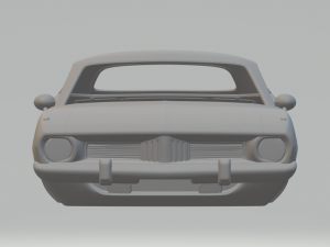plymouth barracuda hardtop 1974 3Dプリントモデル