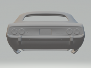 plymouth barracuda hardtop 1974 3Dプリントモデル