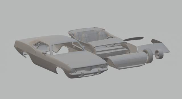 plymouth barracuda hardtop 1974 Modèles 3D en vedette .c4d .max .obj .3ds .fbx .stl .blend 