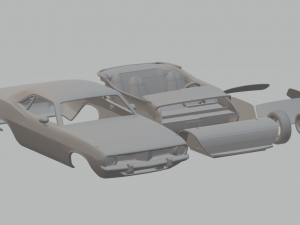 plymouth barracuda hardtop 1974 3D Print Model