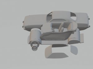 plymouth barracuda hardtop 1974 Modèles 3D en vedette